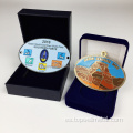 Medalla en blanco Medallas 3D personalizadas Medallas de oro de fútbol